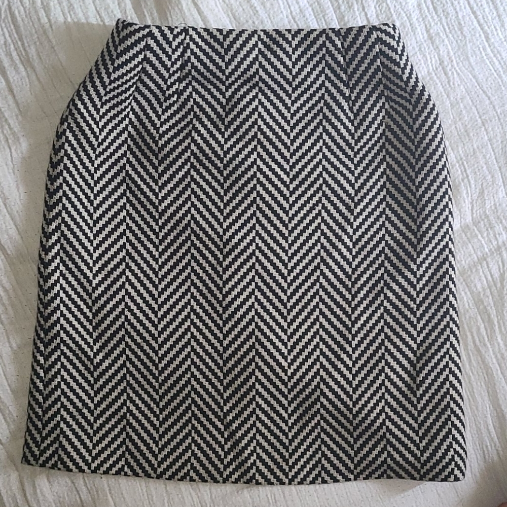 Talbots chevron pencil skirt